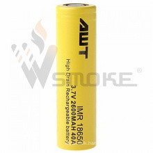 Awt 18650 Li-ion Battery 18650 2600 mAh 40A Rechargeable Battery